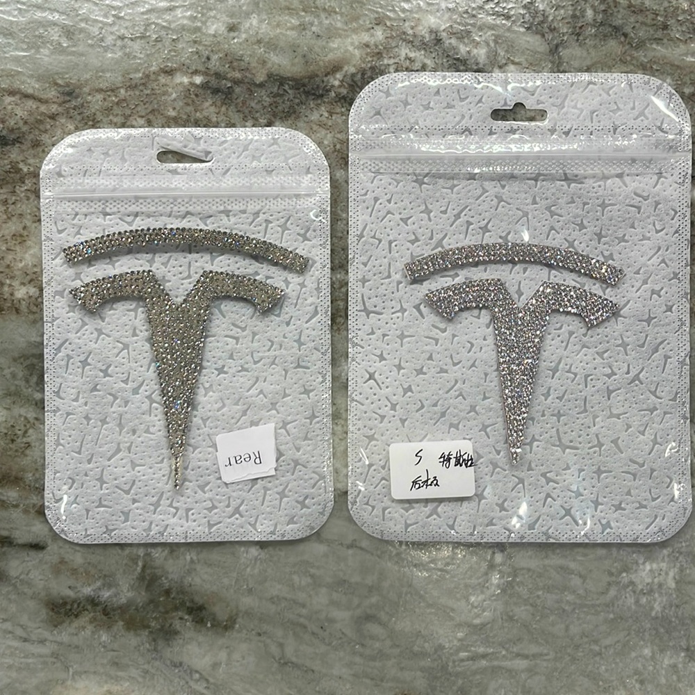 Bling tesla emblems